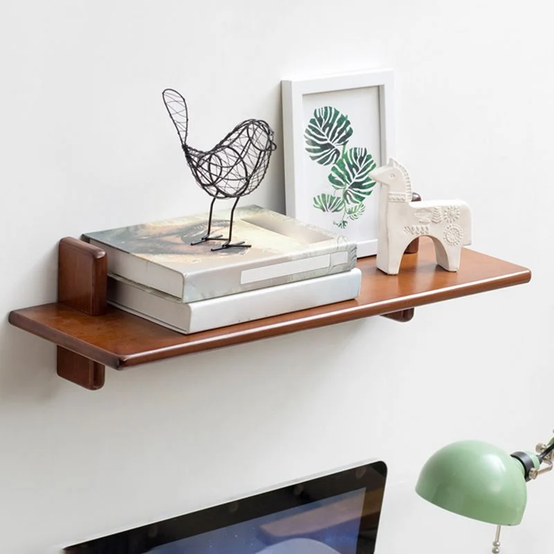 Estanterí trasera cerrada de madera de estilo moderno para oficina en casa Naturales Clearhalo
