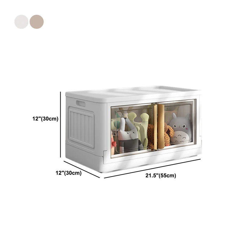 Gabinete de almacenamiento blanco Armario guardarropa con bisagras contemporáneo para dormitorio Blanco Clearhalo
