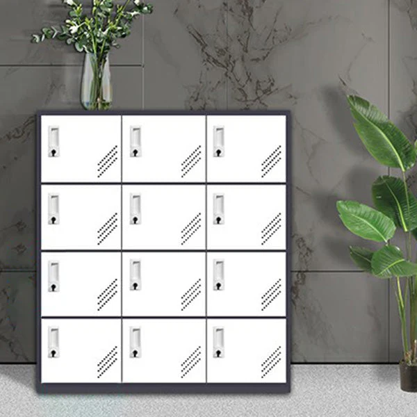 Gabinete de almacenamiento no colgante contemporáneo Gabinete con puerta con bisagras para baño Blanco Clearhalo