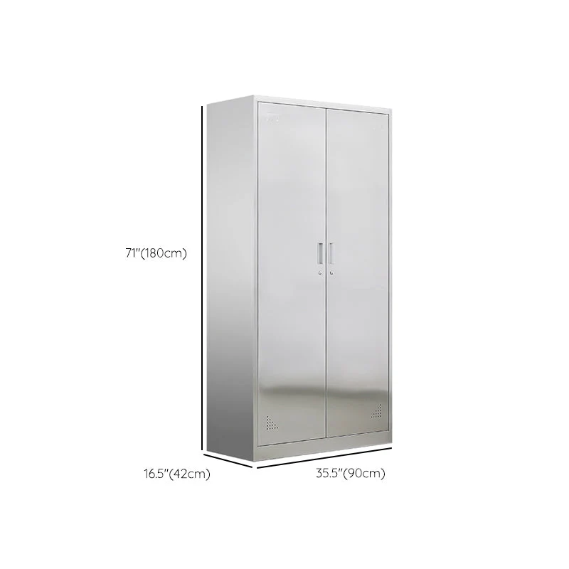 Gabinete de almacenamiento con puerta con bisagras de 35.5" de largo x 16.5" de ancho x 71" de alto Gabinete contemporáneo...