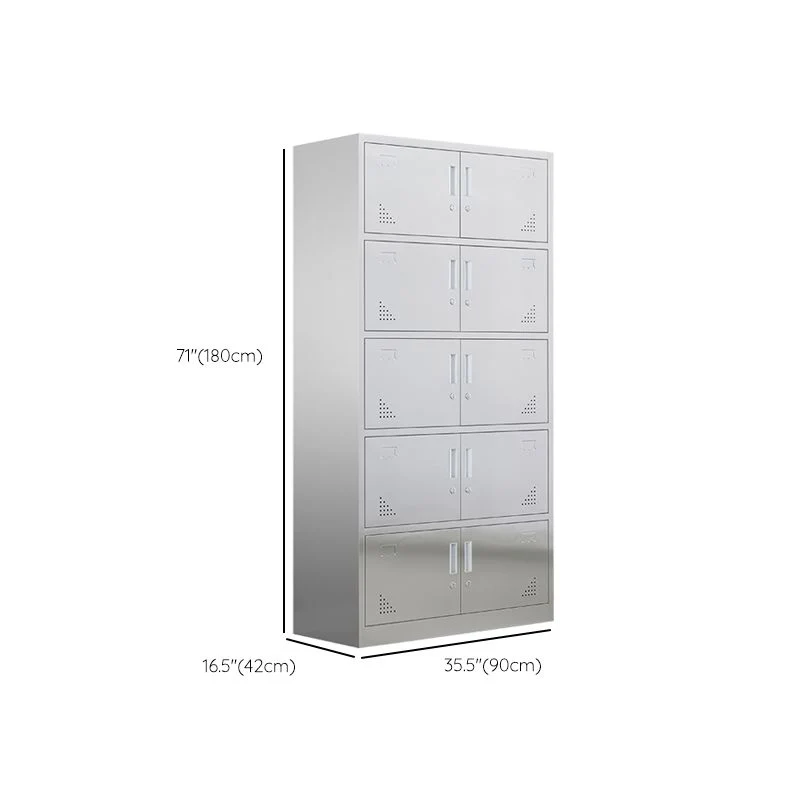 Gabinete de almacenamiento con puerta con bisagras de 35.5" de largo x 16.5" de ancho x 71" de alto Gabinete contemporáneo...