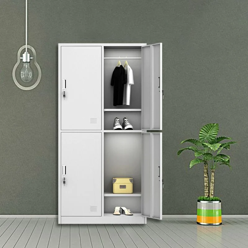 Gabinete de almacenamiento con puerta con bisagras para el hogar Gabinete de metal contemporáneo Clearhalo