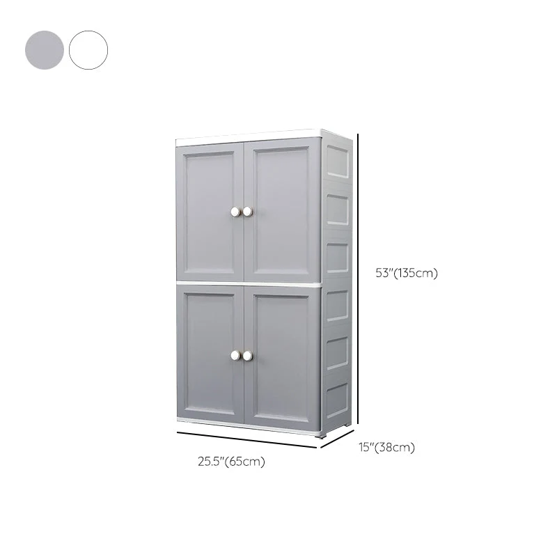 Gabinete de almacenamiento contemporáneo de la puerta con bisagras del gabinete plástico del dormitorio del final mate Bla...