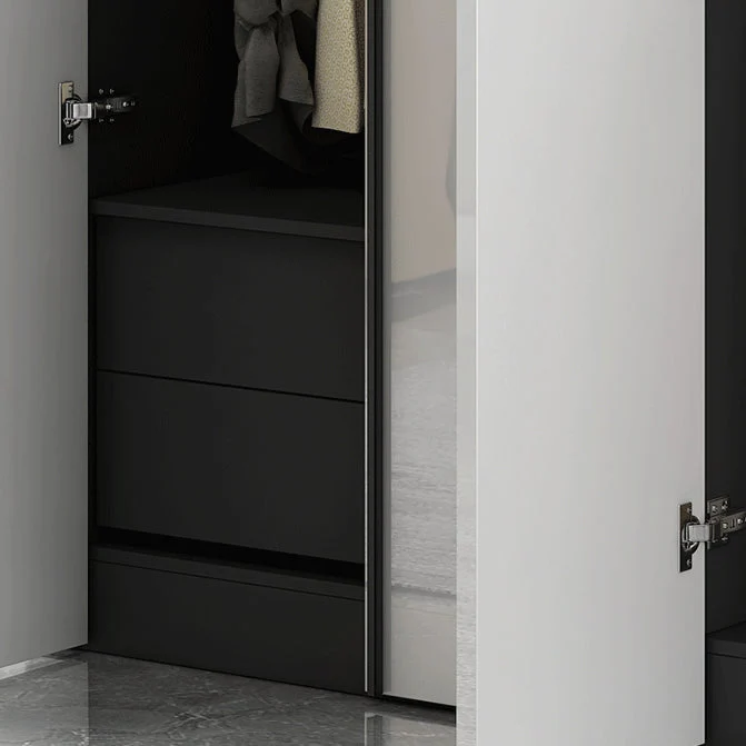 Gabinete de almacenamiento de madera fabricado moderno Gabinete blanco de alto brillo Clearhalo