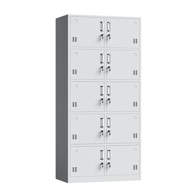 Gabinete de almacenamiento moderno de la puerta con bisagras del metal del gabinete de acero gris para el cuarto de baño C...