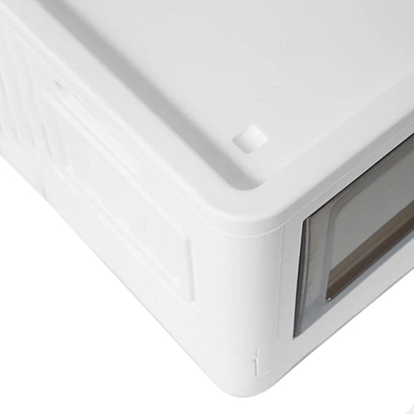 Gabinete de almacenamiento de plástico contemporáneo Gabinete de guardarropa con bisagras Bronceado Clearhalo