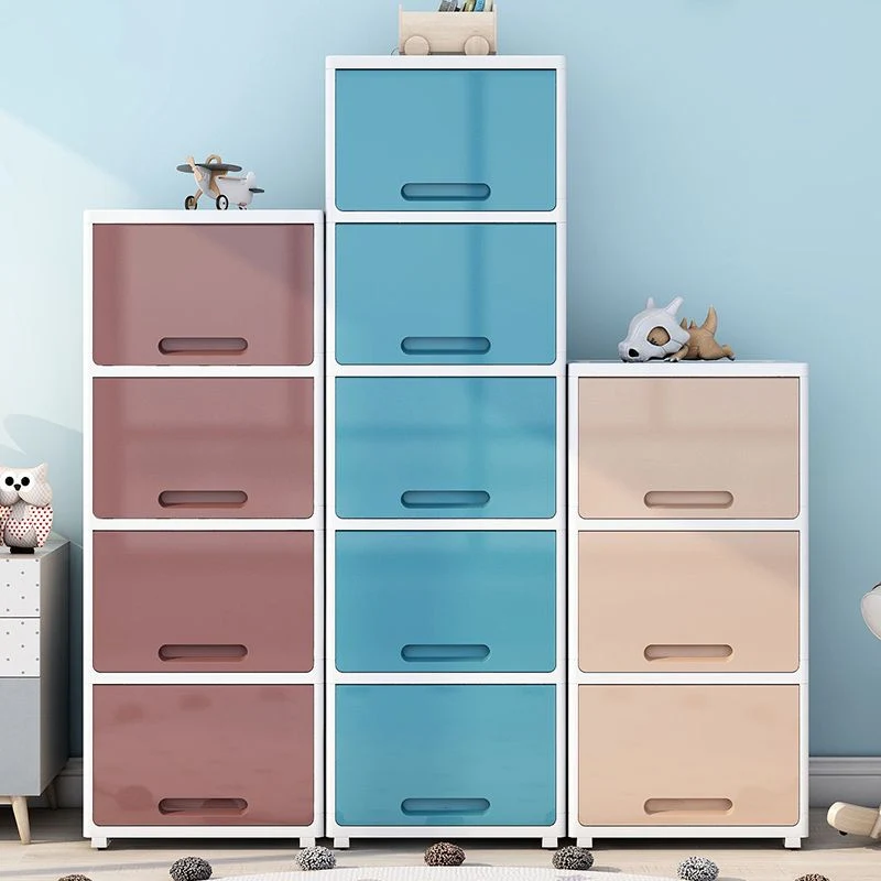 Gabinete de almacenamiento de 5 puertas con patas Armario no colgante para el hogar Blanco Clearhalo