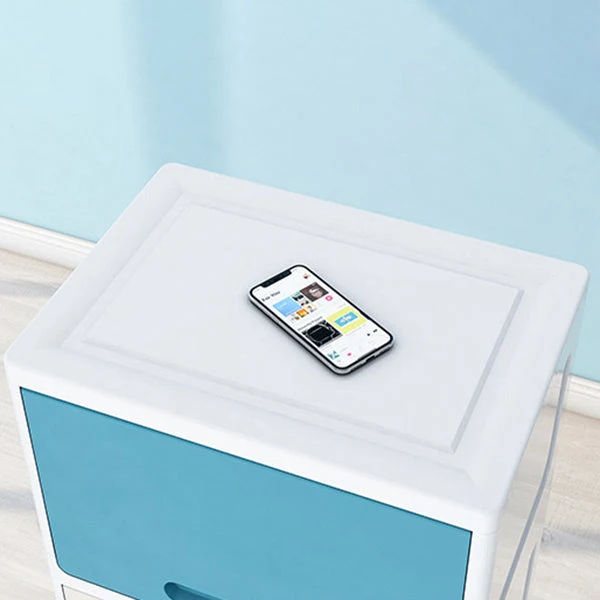 Gabinete de almacenamiento de 5 puertas con patas Armario no colgante para el hogar Blanco Clearhalo