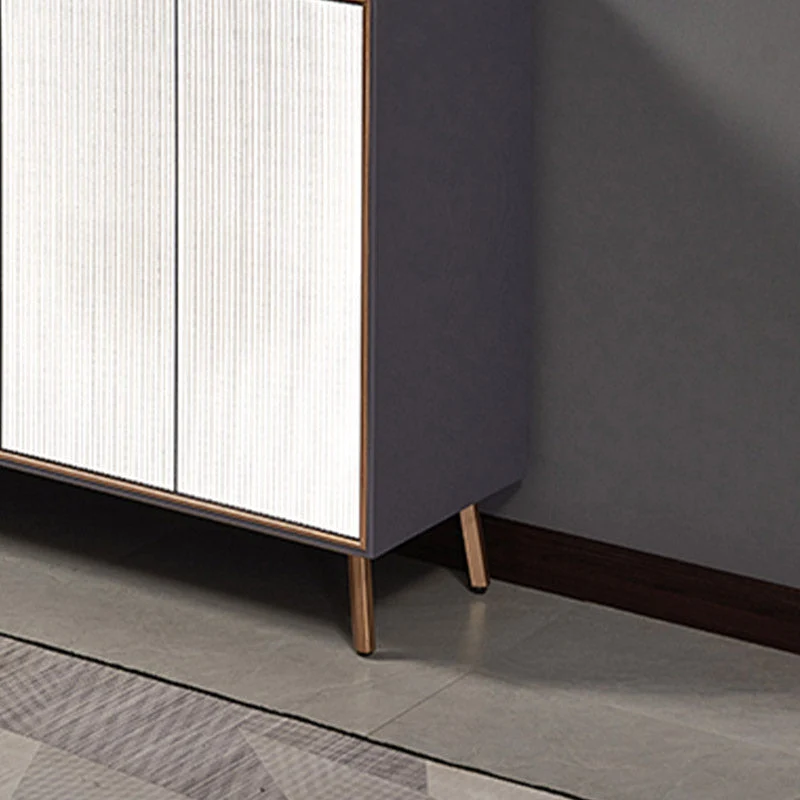 Gabinete aparador moderno de madera con mesa auxiliar - 59.01 "L x 15.75" W x 35.43 "H Blanco Clearhalo