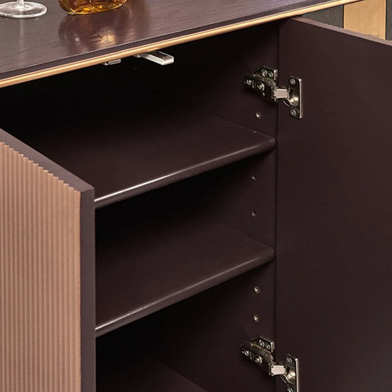 Gabinete aparador moderno de madera con mesa auxiliar - 59.01 "L x 15.75" W x 35.43 "H Blanco Clearhalo