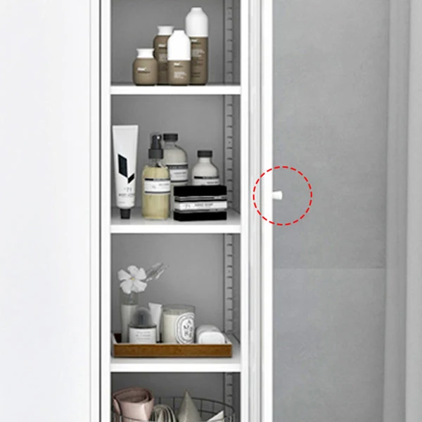 Gabinete no colgante con acabado mate Gabinete de almacenamiento moderno para el hogar Gris Clearhalo