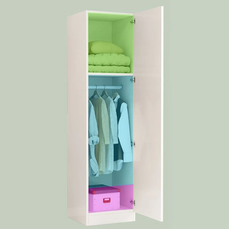 Gabinete con acabado mate y gabinete de almacenamiento de madera fabricada contemporánea de 1 puerta Amarillo Clearhalo