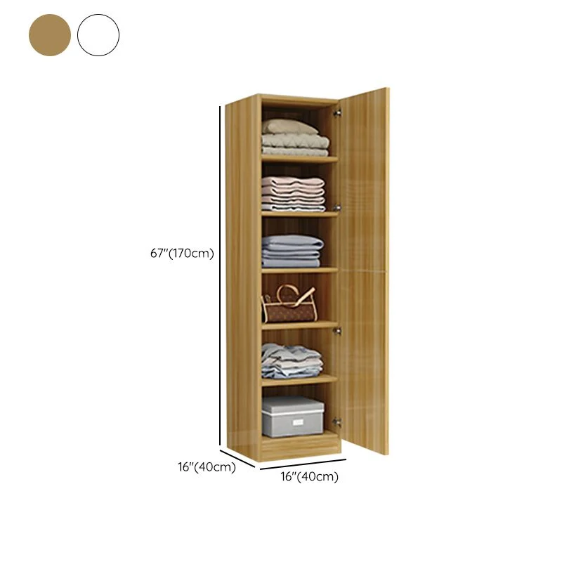 Gabinete con acabado mate y gabinete de almacenamiento de madera fabricada contemporánea de 1 puerta Amarillo Clearhalo