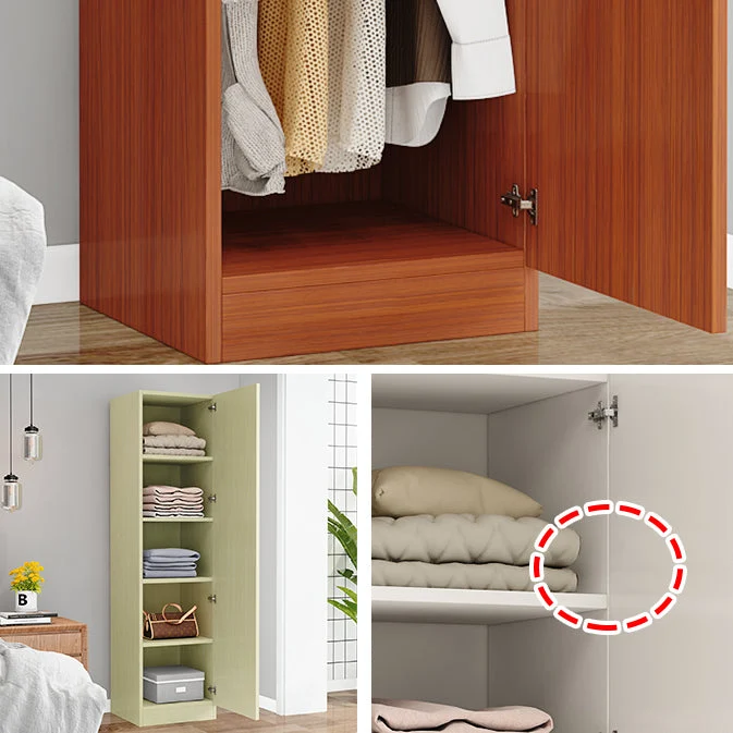 Gabinete con acabado mate y gabinete de almacenamiento de madera fabricada contemporánea de 1 puerta Amarillo Clearhalo