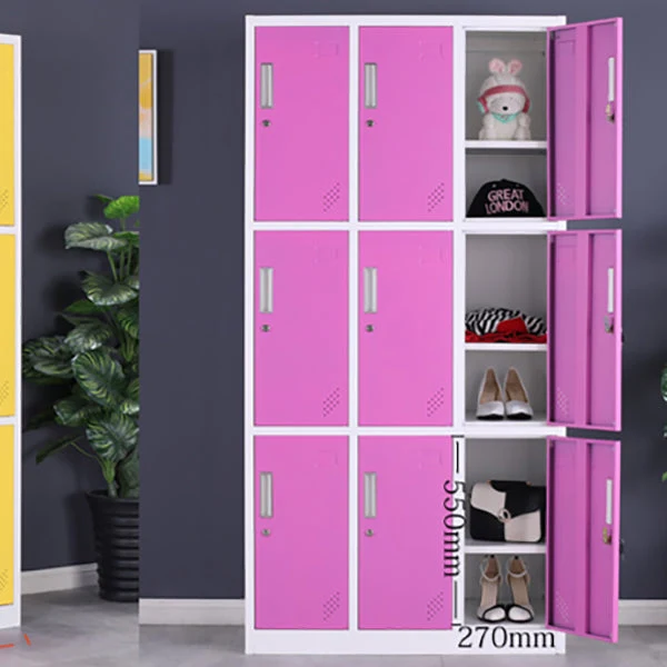 Gabinete contemporáneo con puertas con bisagras Gabinete de almacenamiento de baño con acabado mate de metal Marron Clearhalo