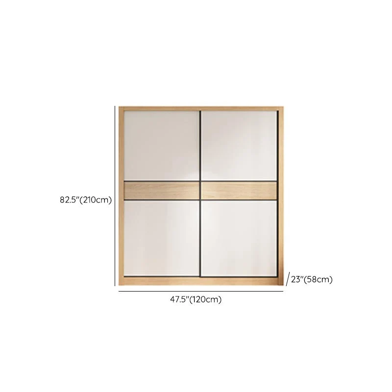 Gabinete del guardarropa del guardarropa del dormitorio, gabinete de almacenamiento moderno de madera artificial con los c...