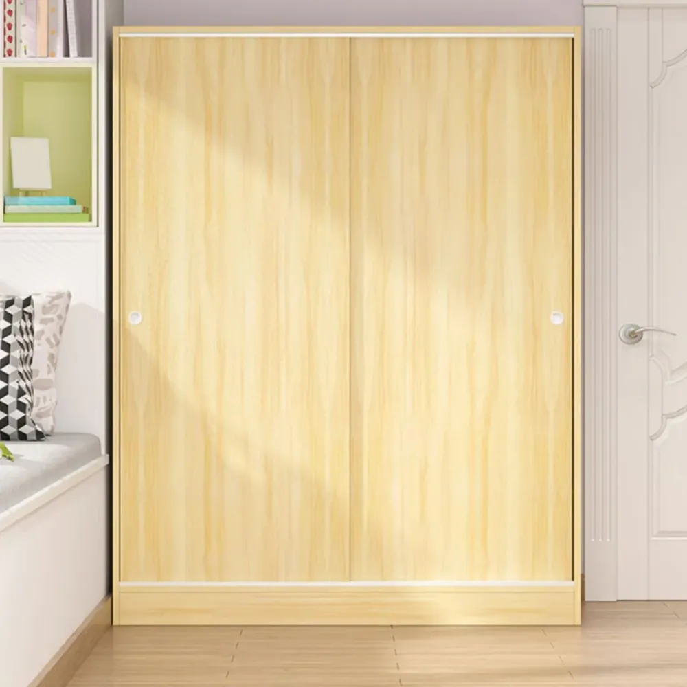 Gabinete guardarropa contemporáneo Gabinete de almacenamiento deslizante para el hogar Madera Clearhalo