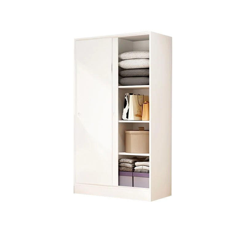 Gabinete guardarropa contemporáneo Gabinete de almacenamiento deslizante para el hogar Madera Clearhalo