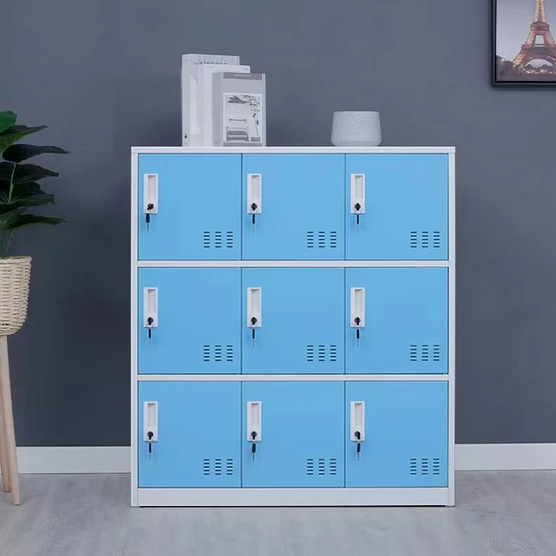 Gabinete de metal no colgante Gabinete de almacenamiento moderno con puertas con bisagras Gris Clearhalo