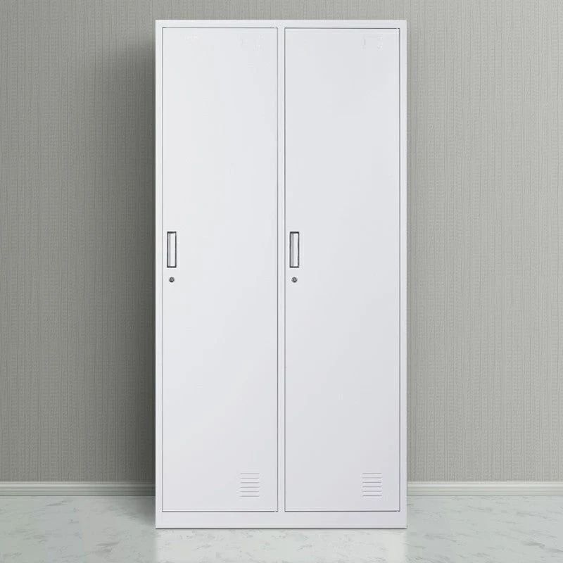 Gabinete de metal gris para baño Gabinete de almacenamiento contemporáneo con puertas con bisagras Clearhalo