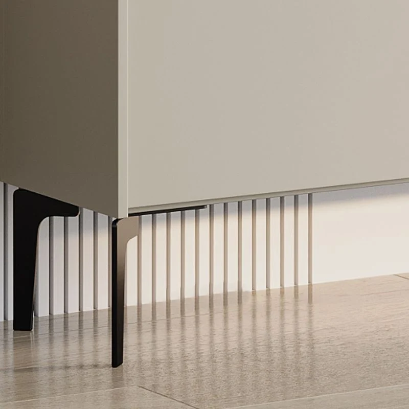 Glam Cabinets Buffet de comedor Aparador buffet de 2 cajones y 2 puertas Blanco Clearhalo