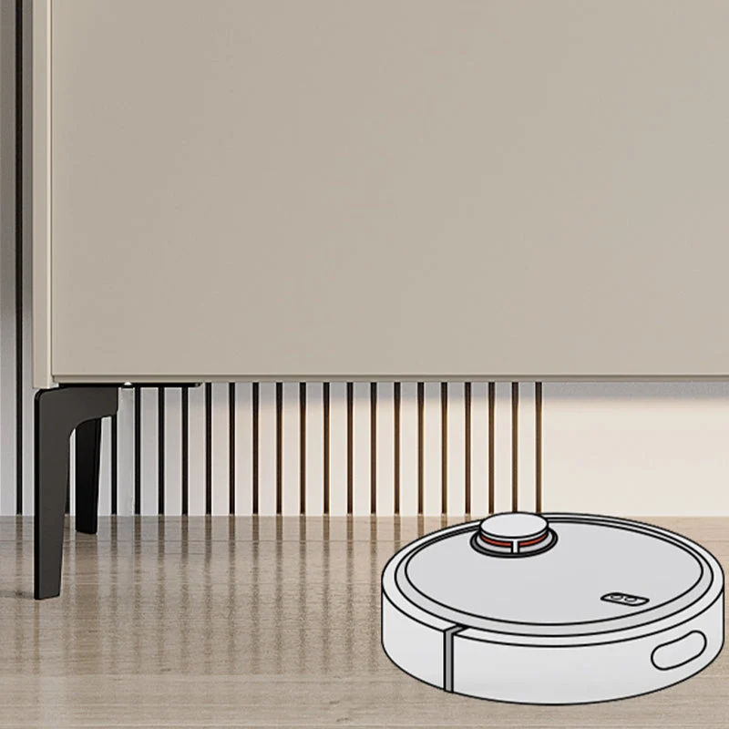 Glam Cabinets Buffet de comedor Aparador buffet de 2 cajones y 2 puertas Blanco Clearhalo