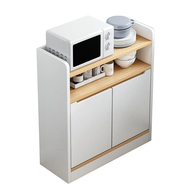Glam Dining Buffet Servidor buffet de madera con cajones y gabinetes Marron Clearhalo