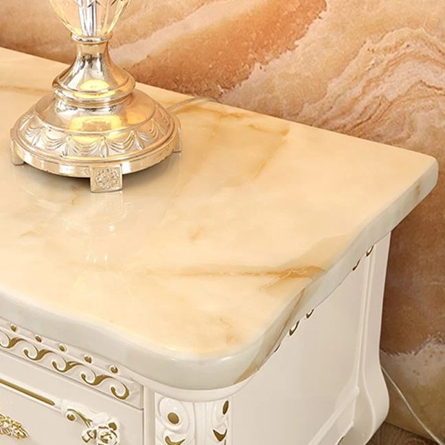Glam - Soporte para TV de madera maciza, 4 cajones, consola con estante Clearhalo