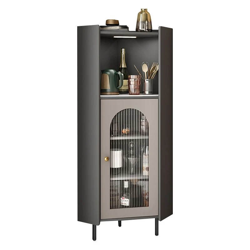 Mesa aparador estilo moderno con soporte para buffet de madera de 55"H con gabinete Blanco Clearhalo