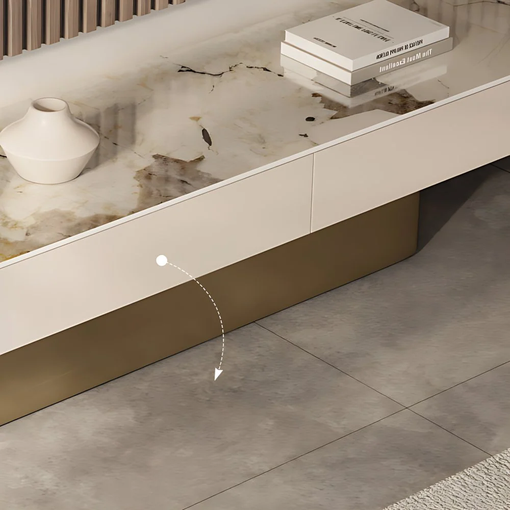 Mesa auxiliar o de centro con pedestal de pizarra Glam No Distressing Clearhalo