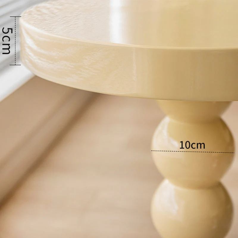 Mesa auxiliar contemporánea, mesa esquinera de madera maciza para sala de estar con pedestal redondo Negro Clearhalo