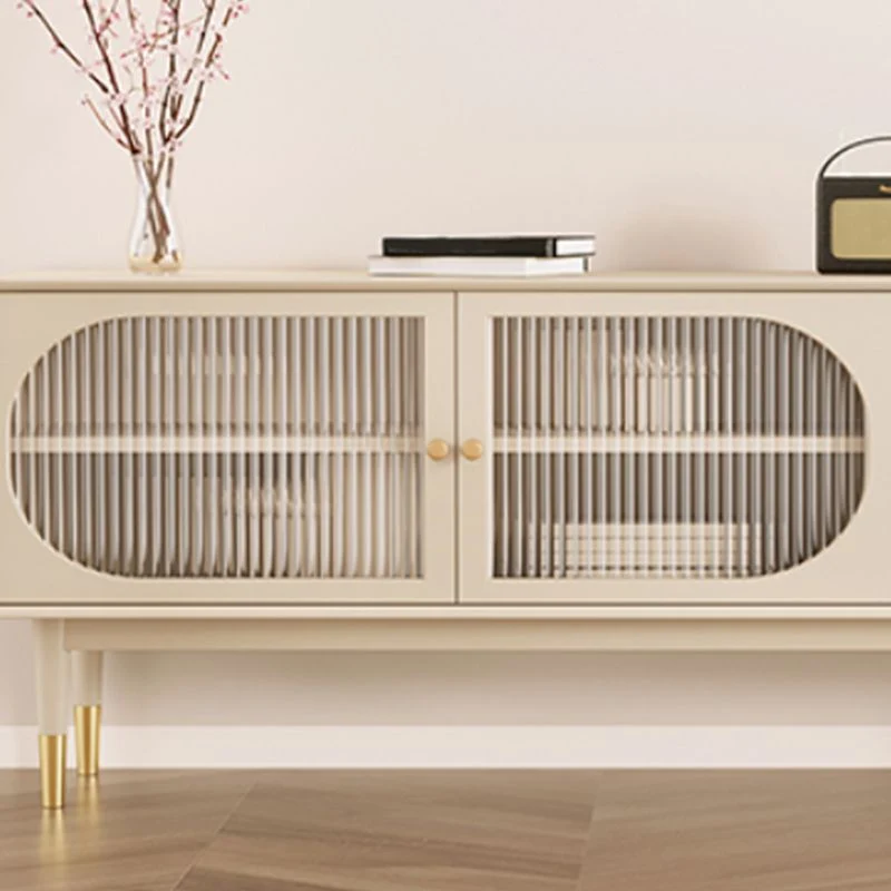 Mesa auxiliar Glam con cajones Mesa buffet de madera de ingenierí Clearhalo