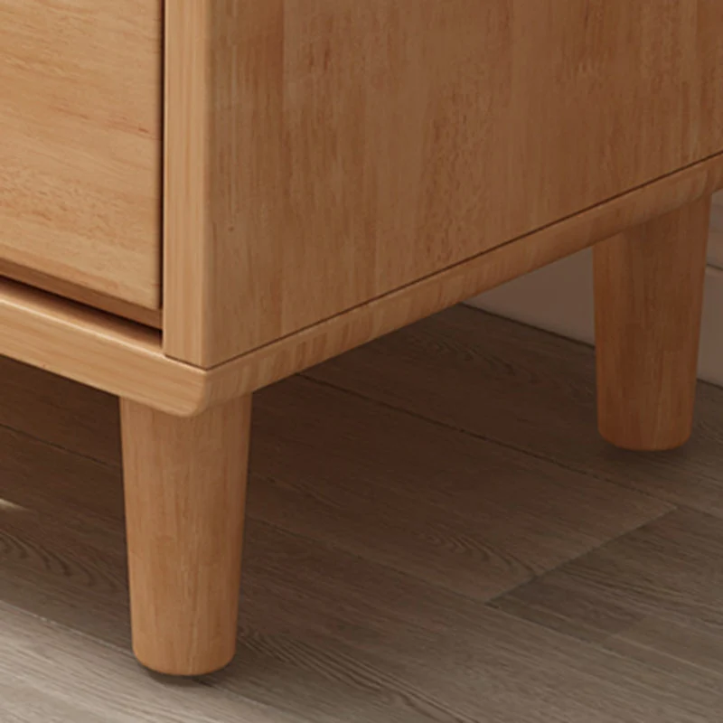 Mesa buffet de madera maciza, tablero auxiliar moderno de 31,5 pulgadas con gabinete y cajones Madera Clearhalo