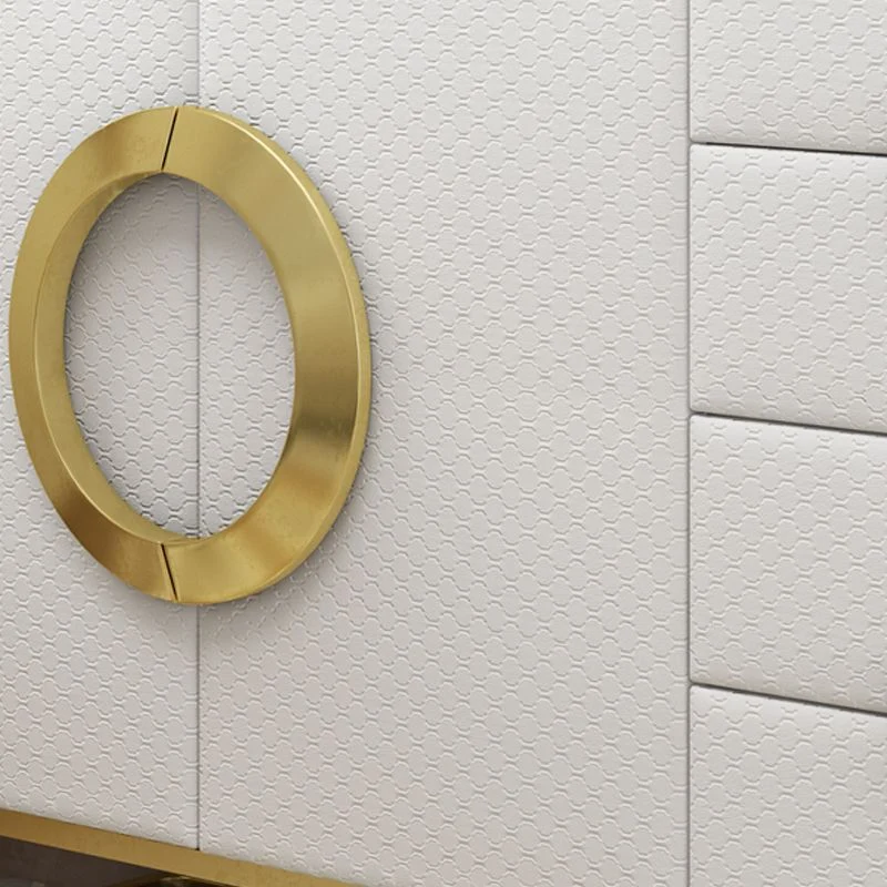 Mesa buffet de mármol, tablero auxiliar estilo Glam con gabinetes y cajones Blanco Clearhalo