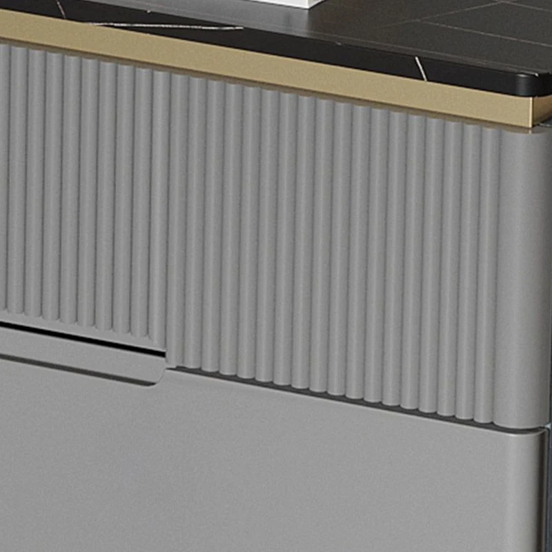 Mesa buffet de piedra estilo buffet Credenza con cajones y gabinetes Clearhalo