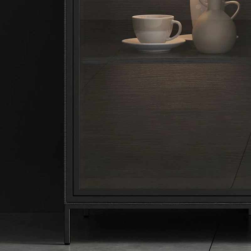 Mesa buffet de piedra, tablero auxiliar de estilo moderno con cajones y gabinetes Gris Clearhalo