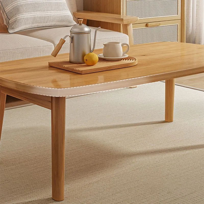 Mesa de centro contemporánea de 21" de ancho, mesa de cóctel de café individual con 4 patas Clearhalo