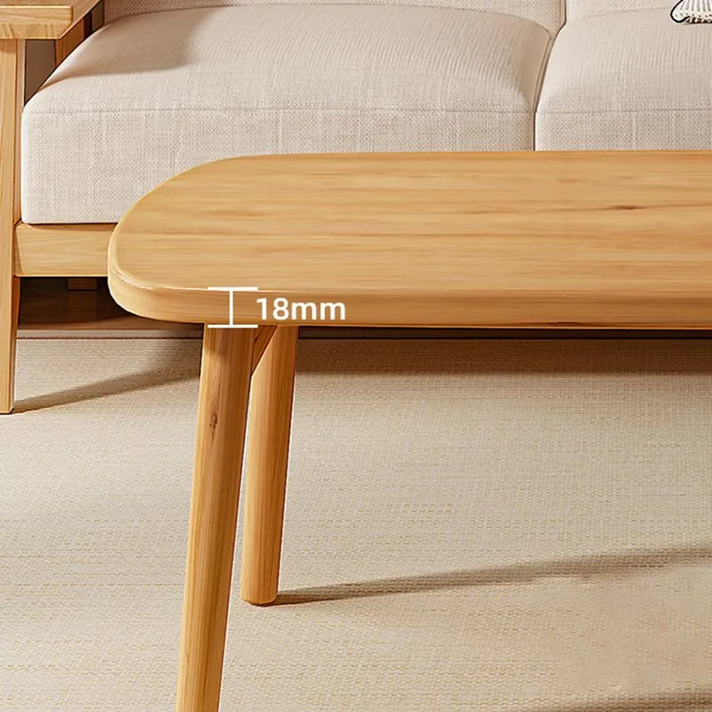Mesa de centro contemporánea de 21" de ancho, mesa de cóctel de café individual con 4 patas Clearhalo