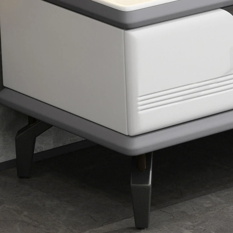 Mesa de centro moderna para cóctel con base de 4 patas y 2 cajones de almacenamiento Clearhalo