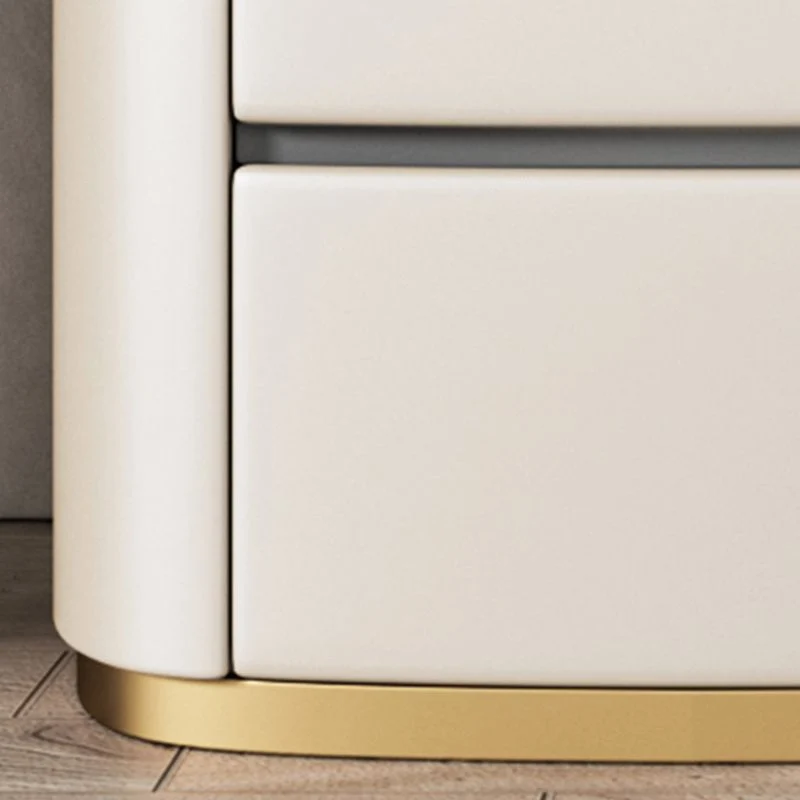 Mesa decorativa contemporánea, mesita de noche, cajón, almacenamiento, acabado antiguo, mesita de noche para cama Blanco C...