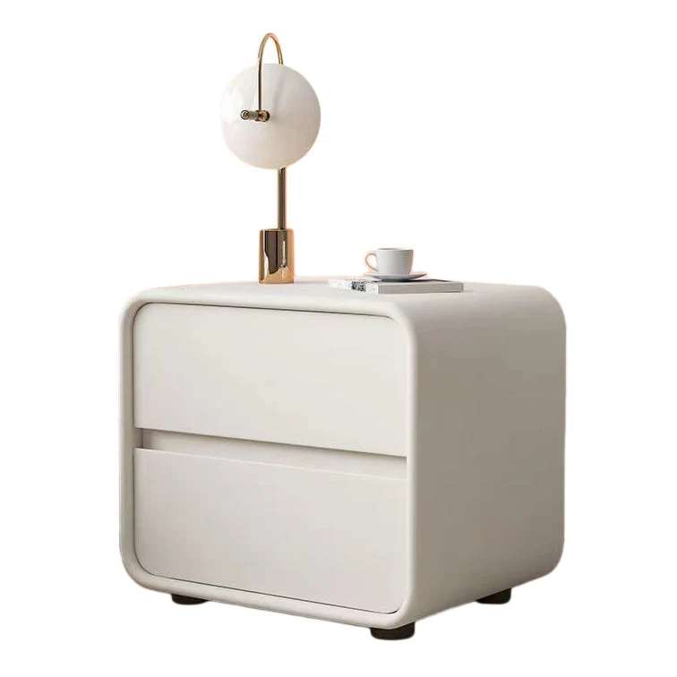 Mesa decorativa contemporánea, mesita de noche, cajón y almacenamiento con 2 cajones Verde Clearhalo