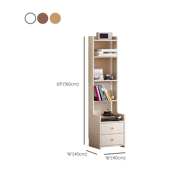 Mesa decorativa contemporánea Mesita de noche Mesa de noche de madera maciza para dormitorio Naturales Clearhalo