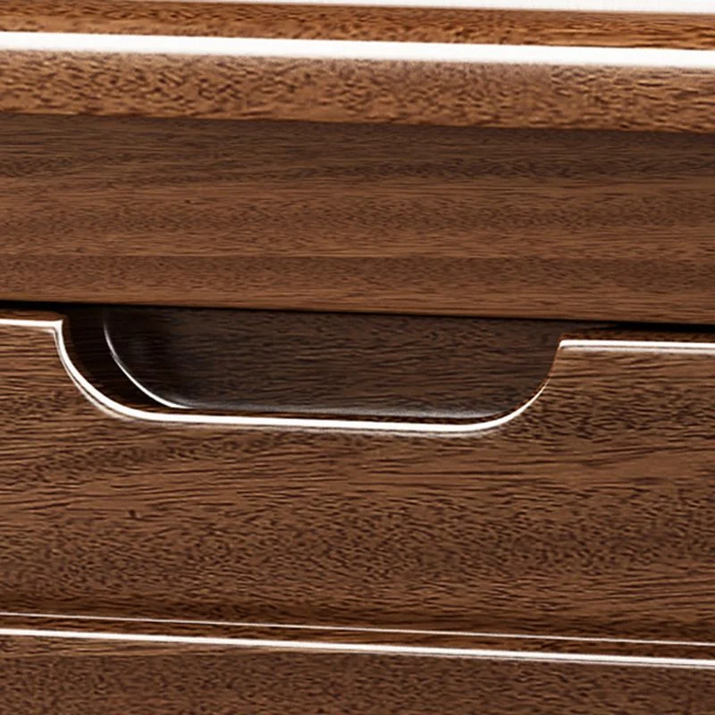 Mesa decorativa moderna Mesita de noche con acabado antiguo y cajones Madera Clearhalo