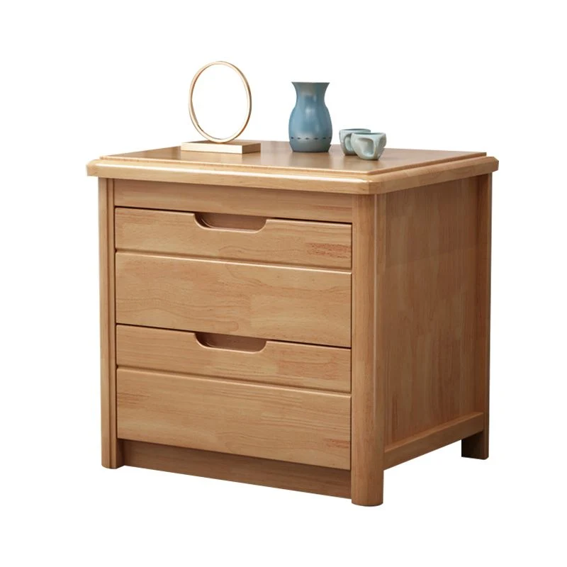 Mesa decorativa moderna Mesita de noche con acabado antiguo y cajones Madera Clearhalo