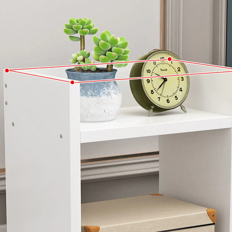 Mesa decorativa moderna Mesita de noche con acabado antiguo y patas Nogal Clearhalo