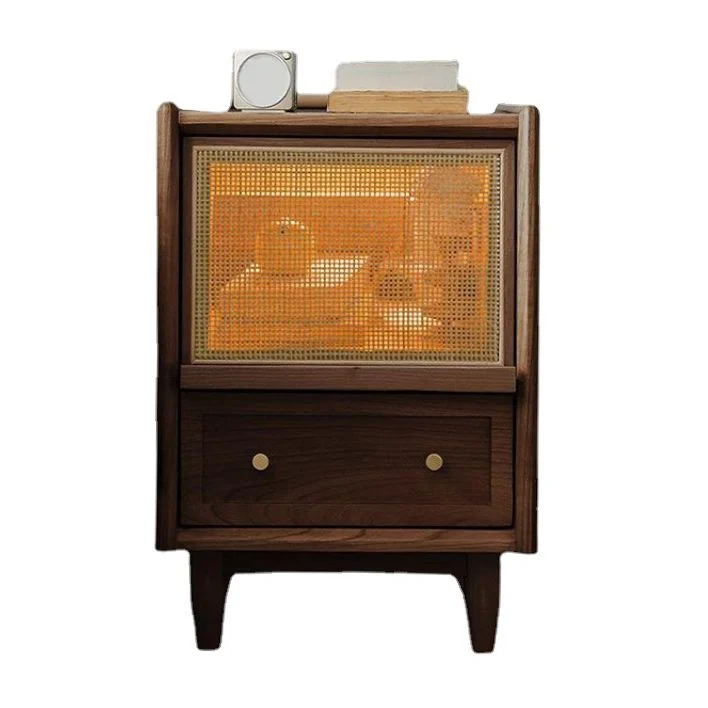Mesa decorativa moderna, mesita de noche de madera para dormitorio y hogar Madera Clearhalo