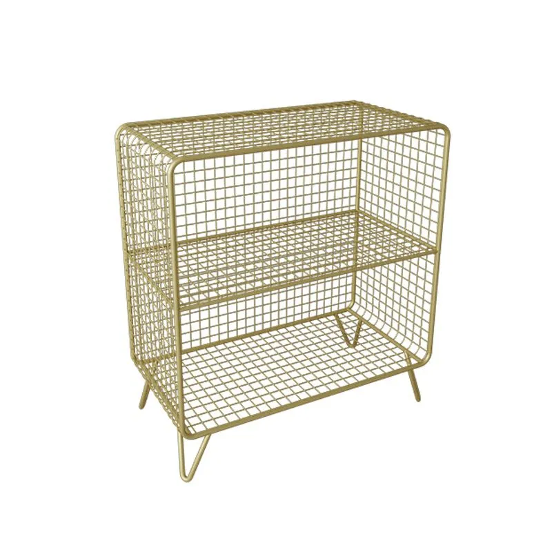 Mesa de noche con almacenamiento abierto, mesita de noche contemporánea para dormitorio Negro Clearhalo