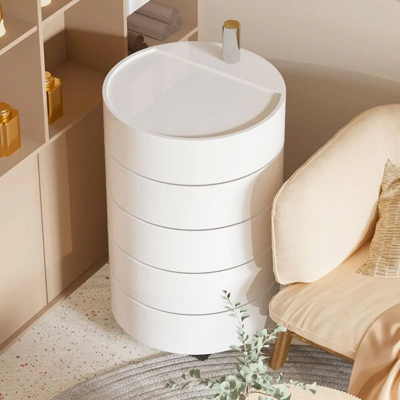 Mesita de noche acrílica moderna, mesa decorativa de almacenamiento de varios niveles, mesita de noche para sala de estar...