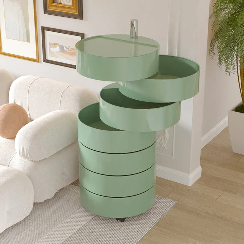 Mesita de noche acrílica moderna, mesa decorativa de almacenamiento de varios niveles, mesita de noche para sala de estar...