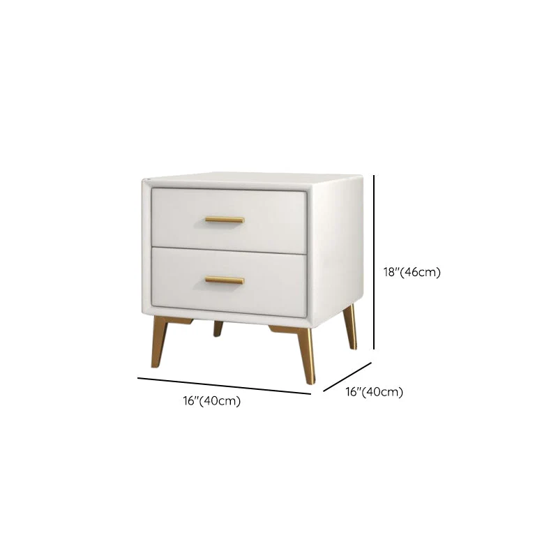 Mesita de noche con cajón y almacenamiento, mesa de noche contemporánea para dormitorio Clearhalo